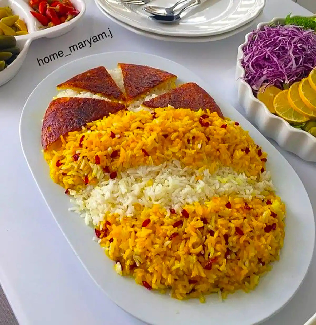 دیزاین پلو زعفرانی