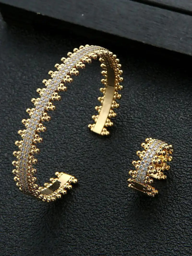 عکس از ست دستبند و انگشتر زنانه