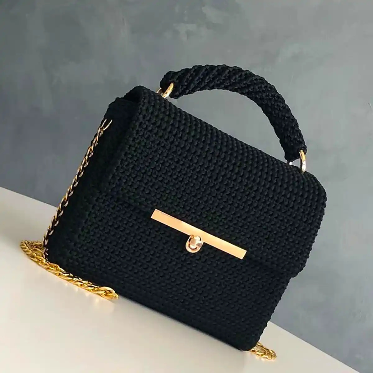 کیف زنانه دست بافت شیک
