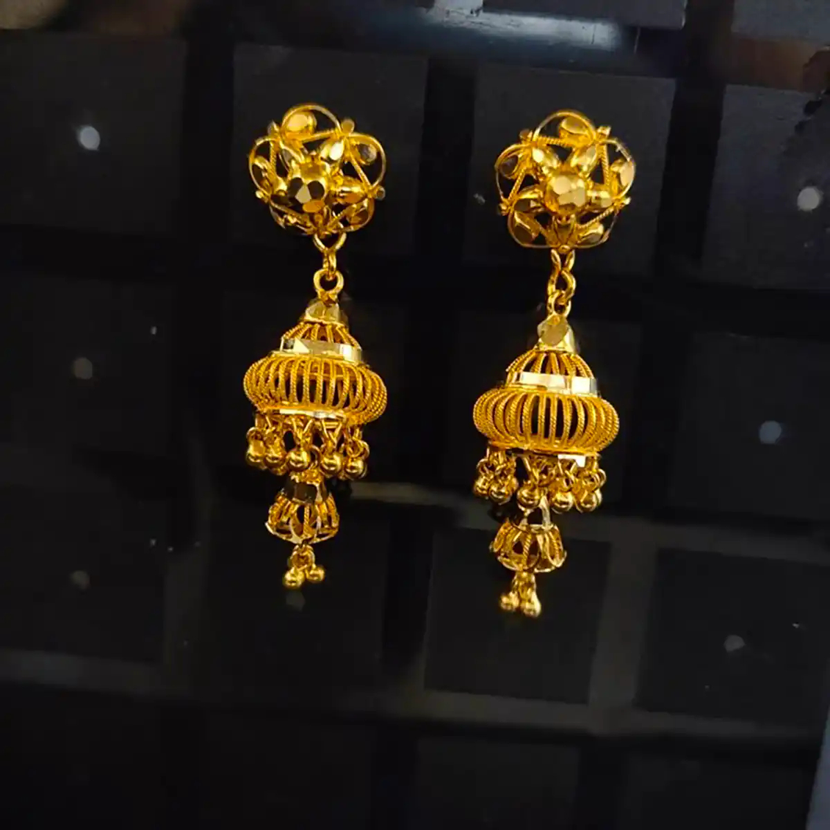گوشواره طلا سنتی هندی