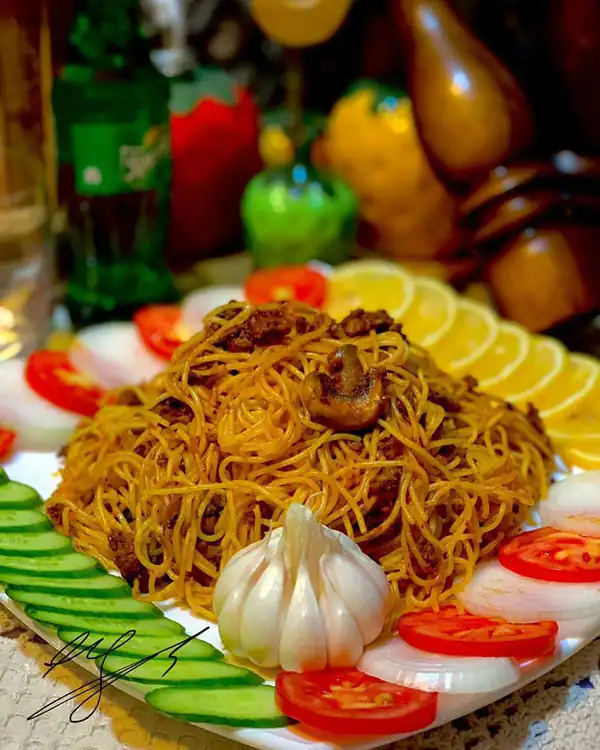 تزیین ماکارونی ساده