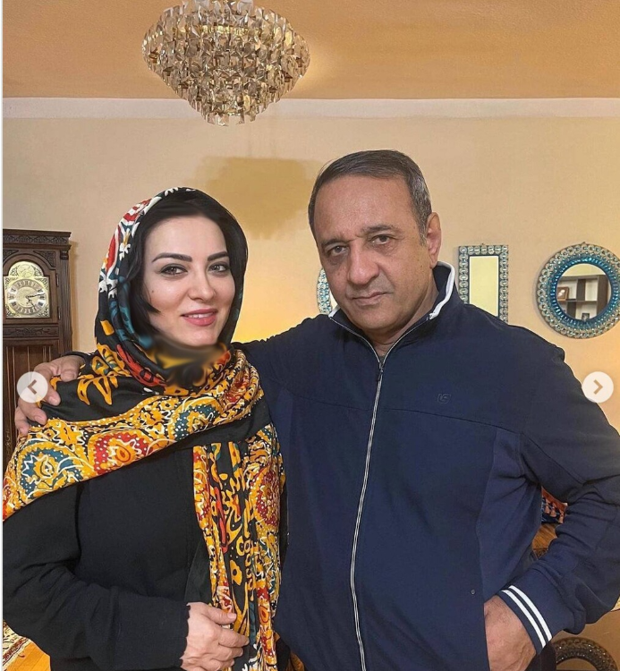  علی اوسیوند و همسرش 