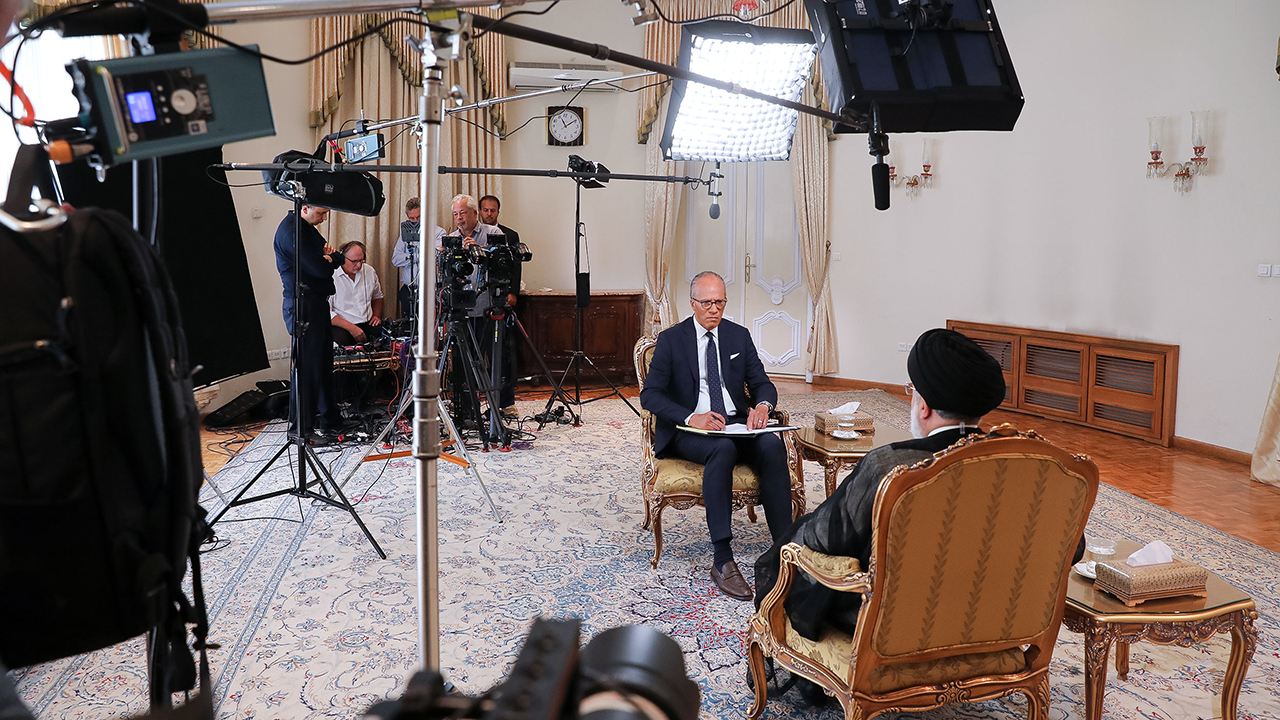 آیت الله رئیسی  - رییسی در گفتگو با شبکه تلویزیونی NBC آمریکا