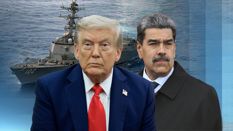 نیکلاس مادورو رییس جمهور ونزوئلا و دونالد ترامپ رییس جمهور آمریکا