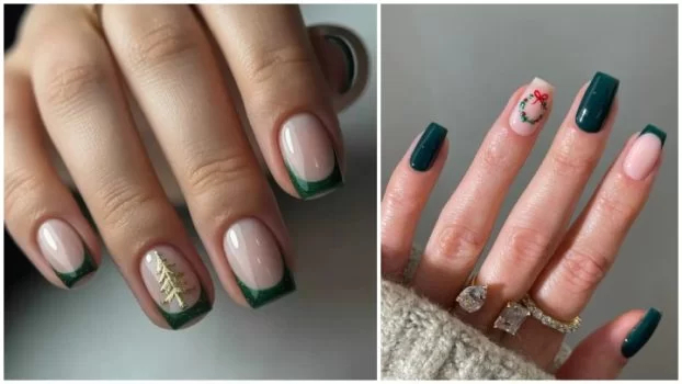 طراحی ناخن‌ برای کریسمس