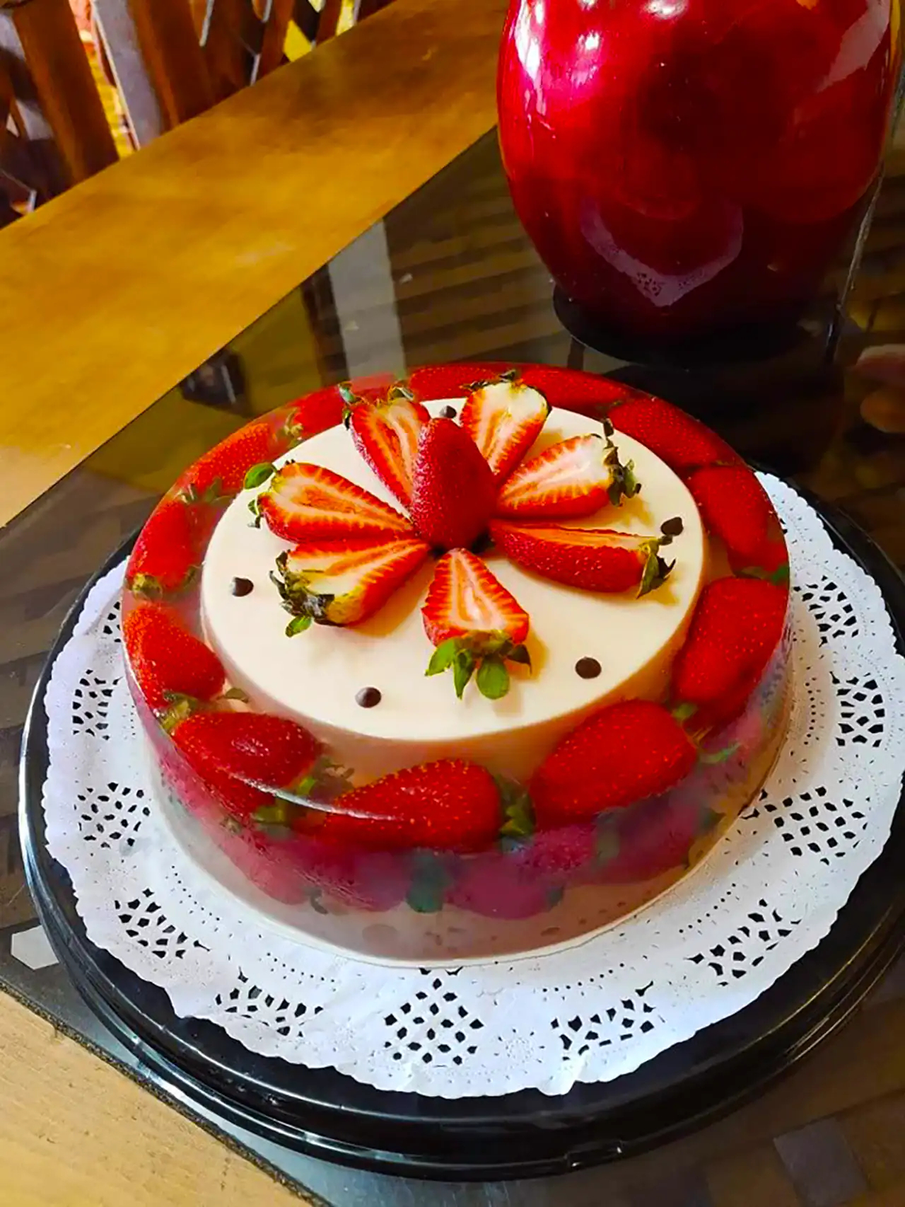 دسر ژله ای پاییزی جذاب