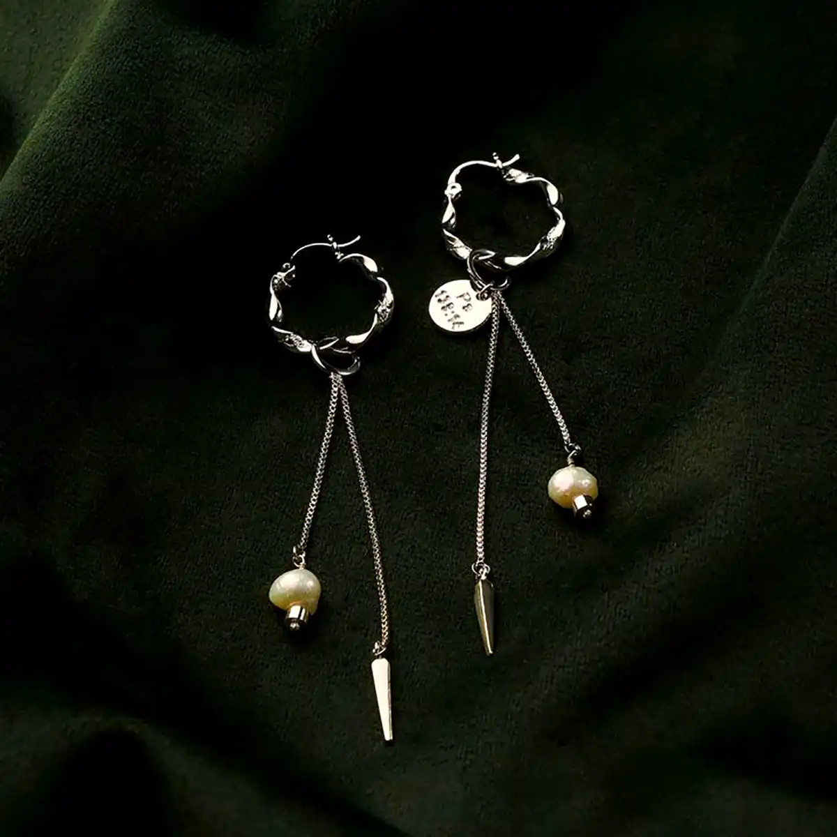 گوشواره نقره فشن