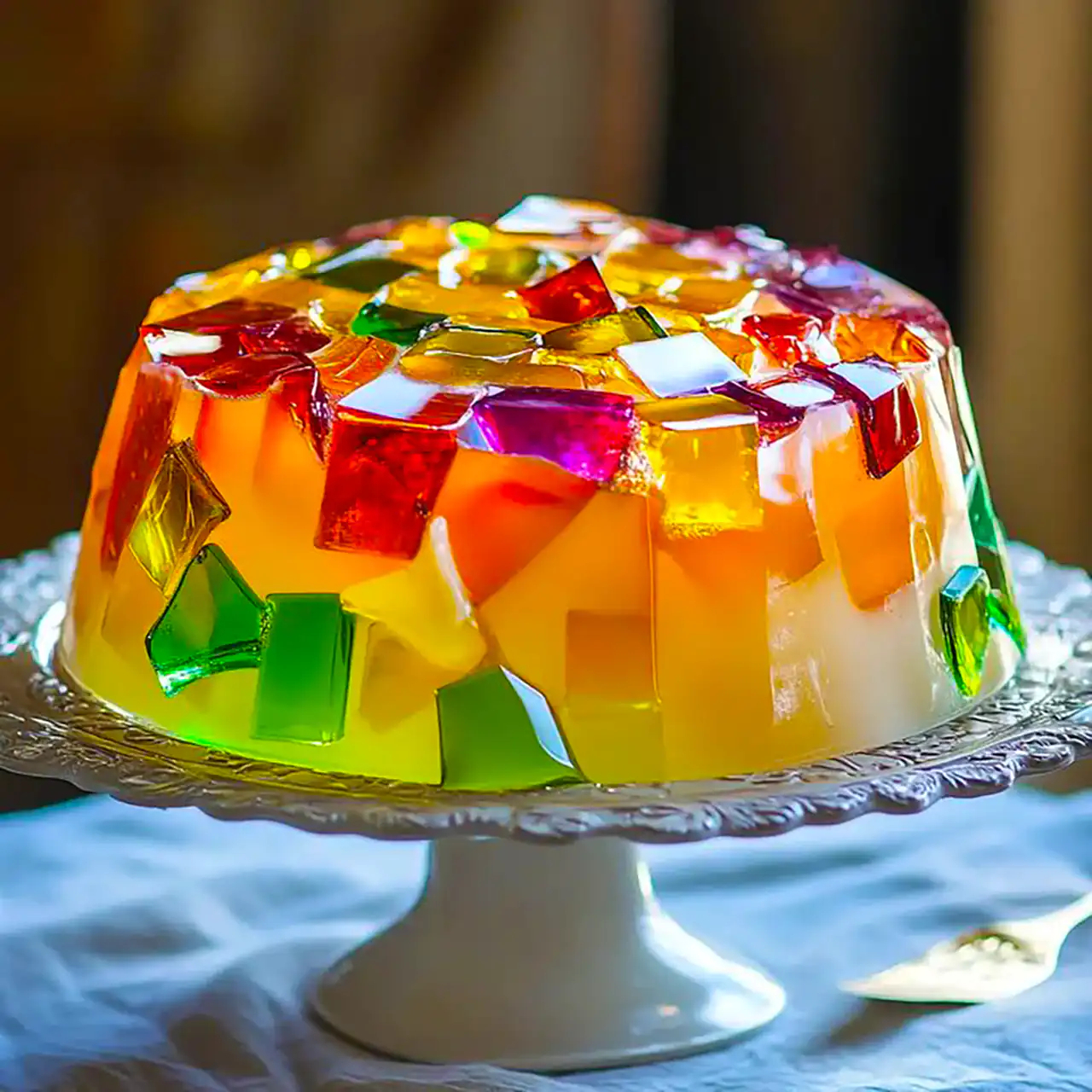 دسر ژله ای پاییزی جذاب