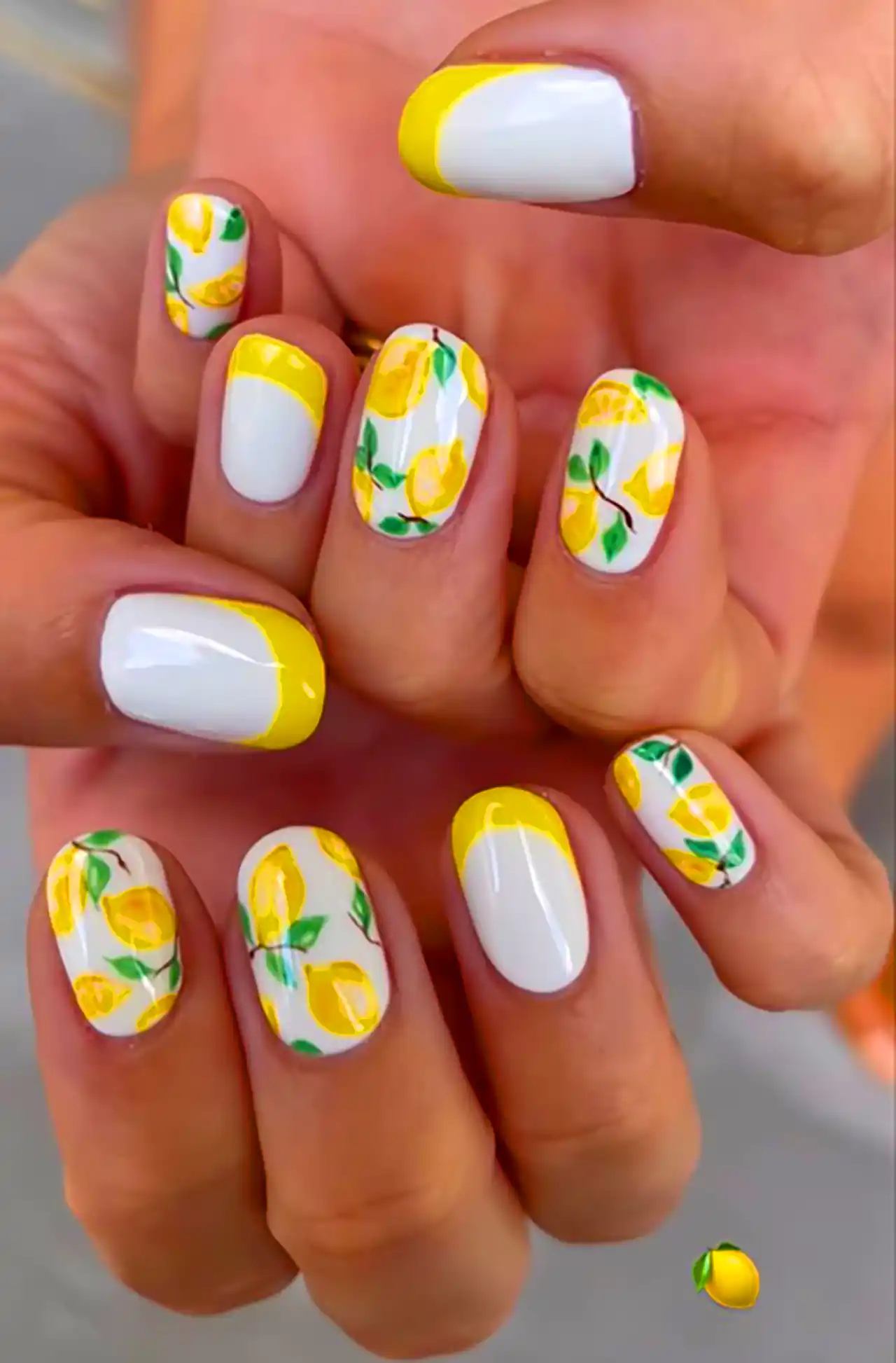 دیزاین ناخن با طرح لیمو