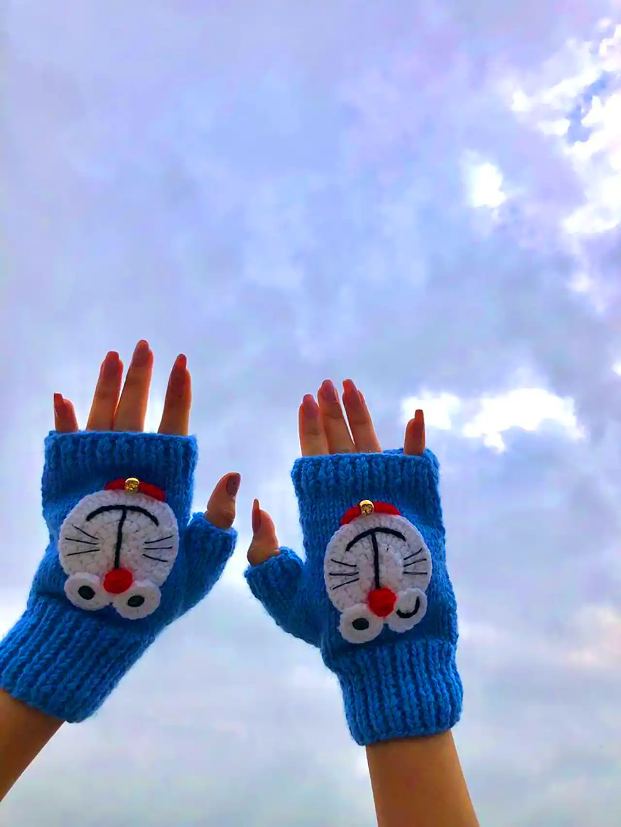 دستکش بافتنی بند انگشتی 