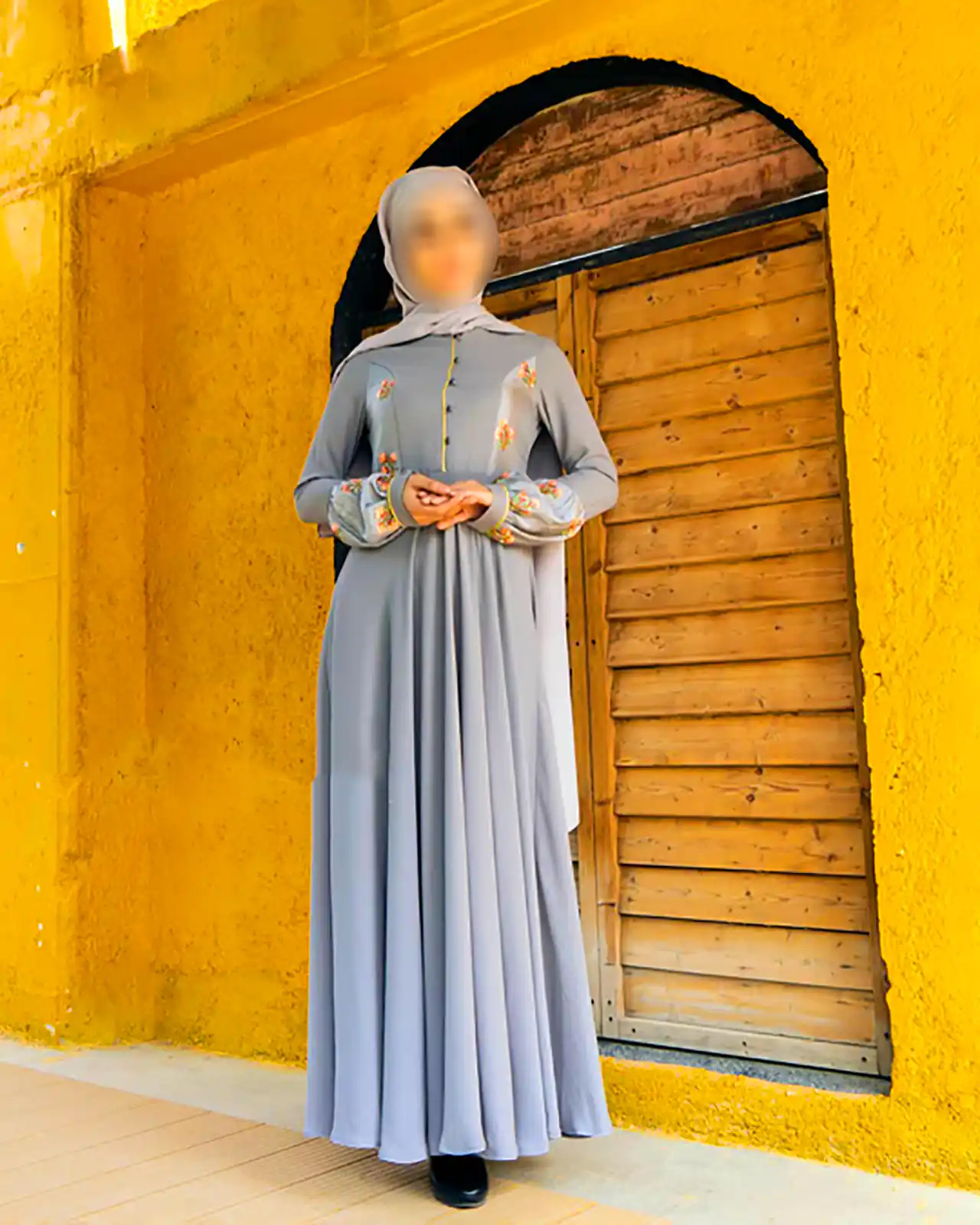 مانتو حجاب با پارچه کرپ