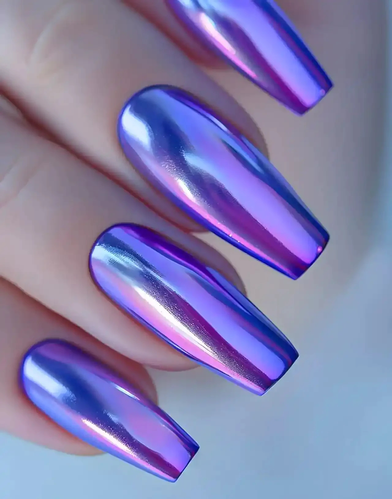 ناخن مدل آینه ای + زیباترین مدل های ناخن مدل آینه ای ترند امسال