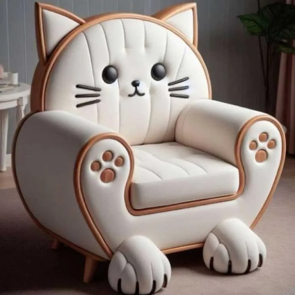 مبل تکی طرح گربه شیک