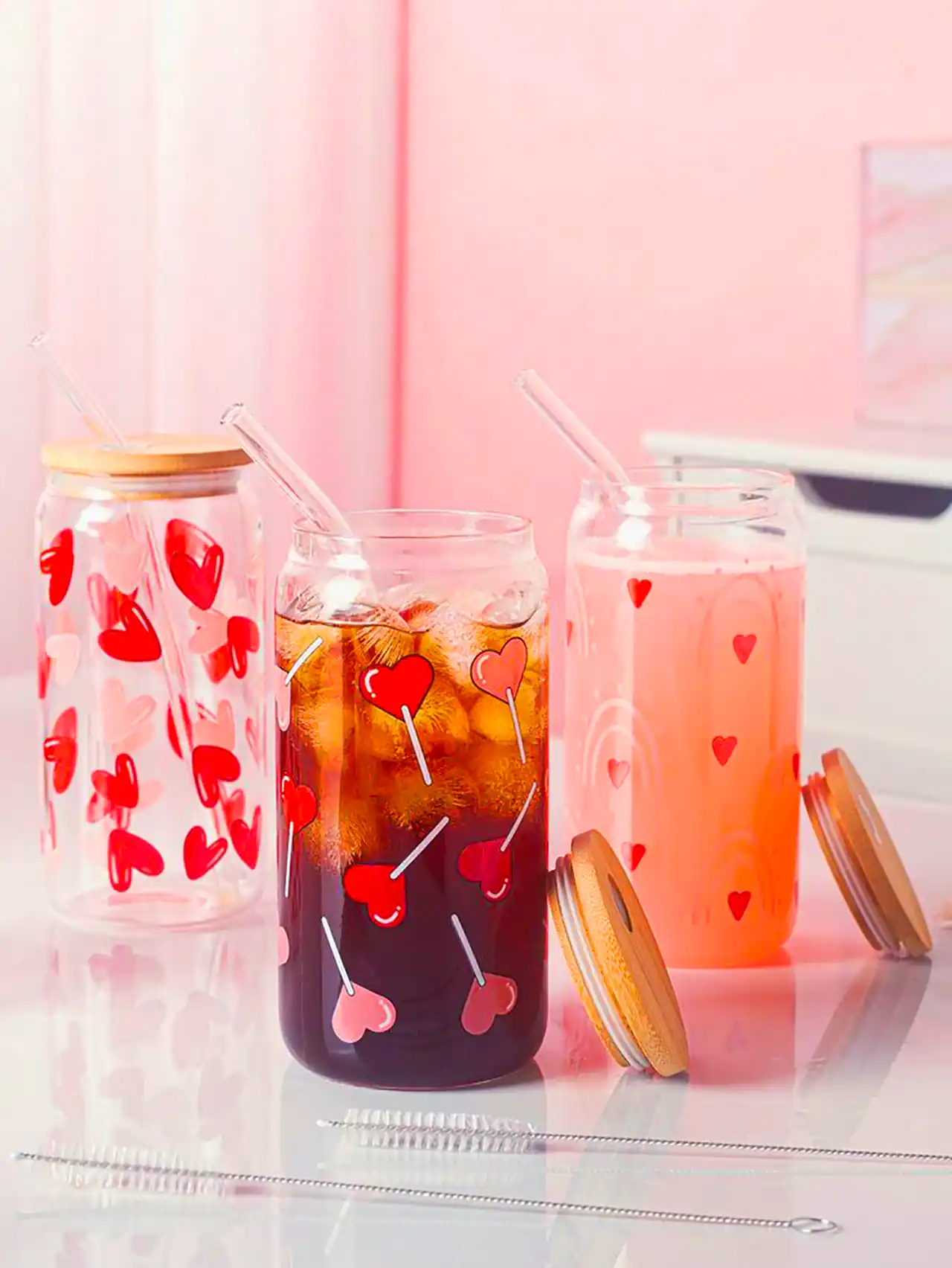 ست پارچ و لیوان فانتزی شیشه ای