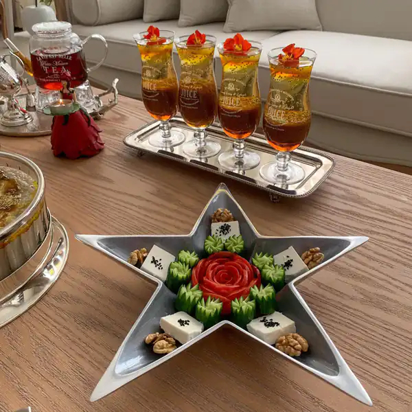 تزیین گوجه و خیار
