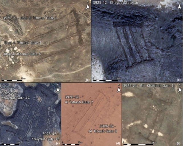 ساختار مستطیل در صحرای عربستان
