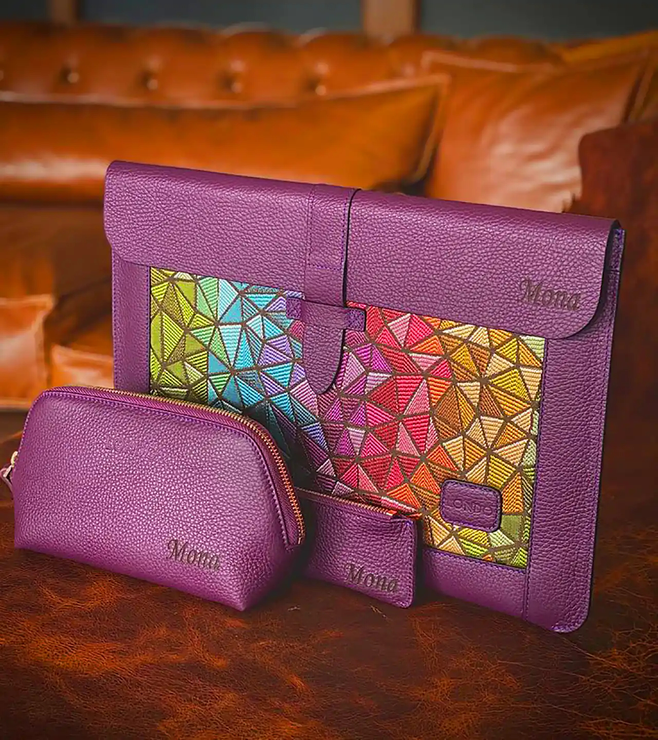 کیف دست دوز چرمی