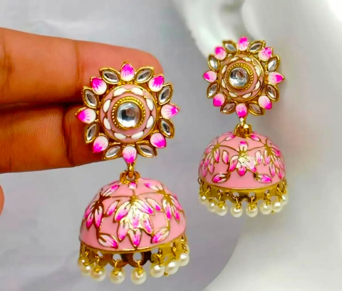 گوشواره هندی خوش رنگ