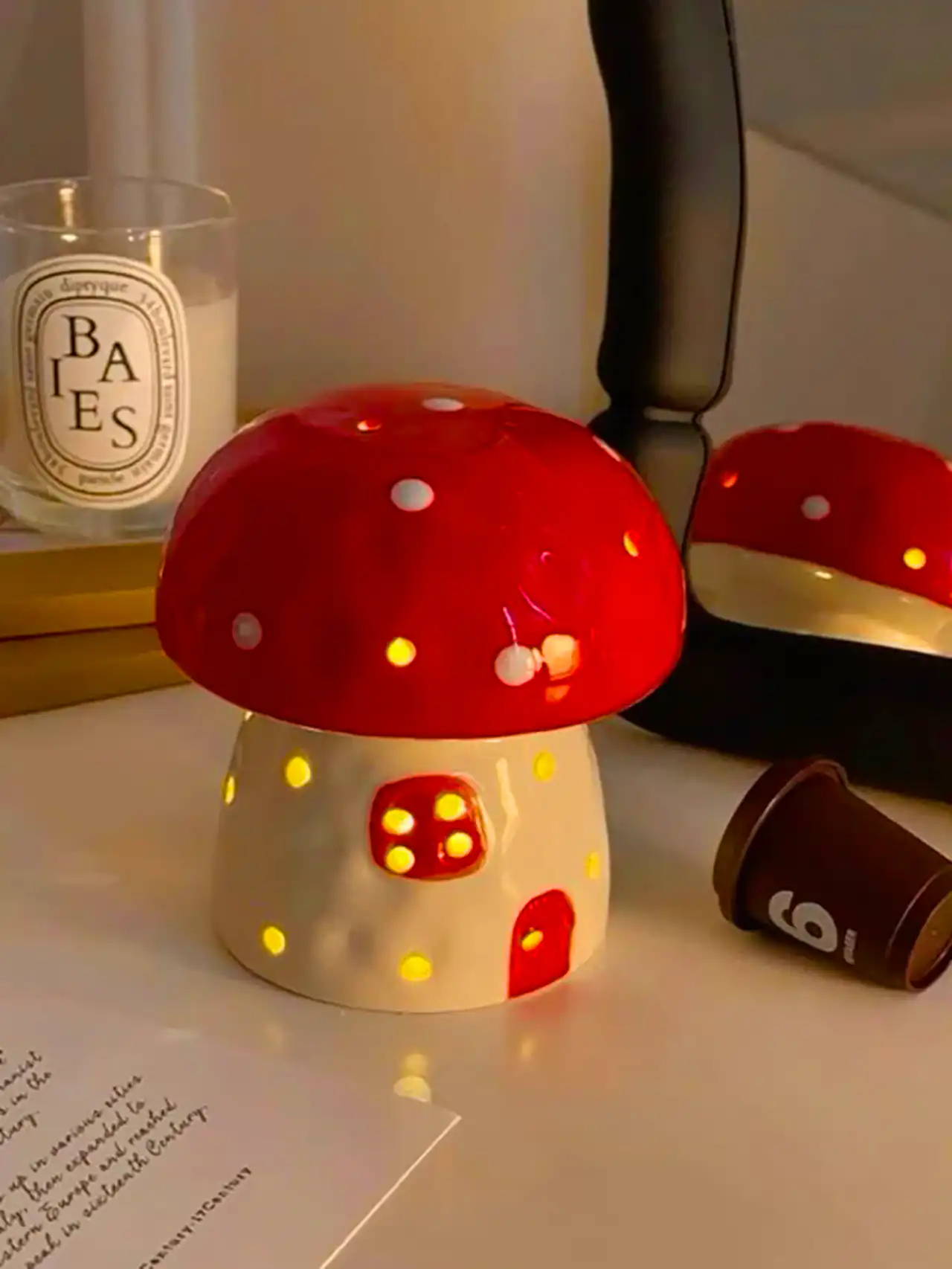 وارمر شمع سرامیکی قارچ