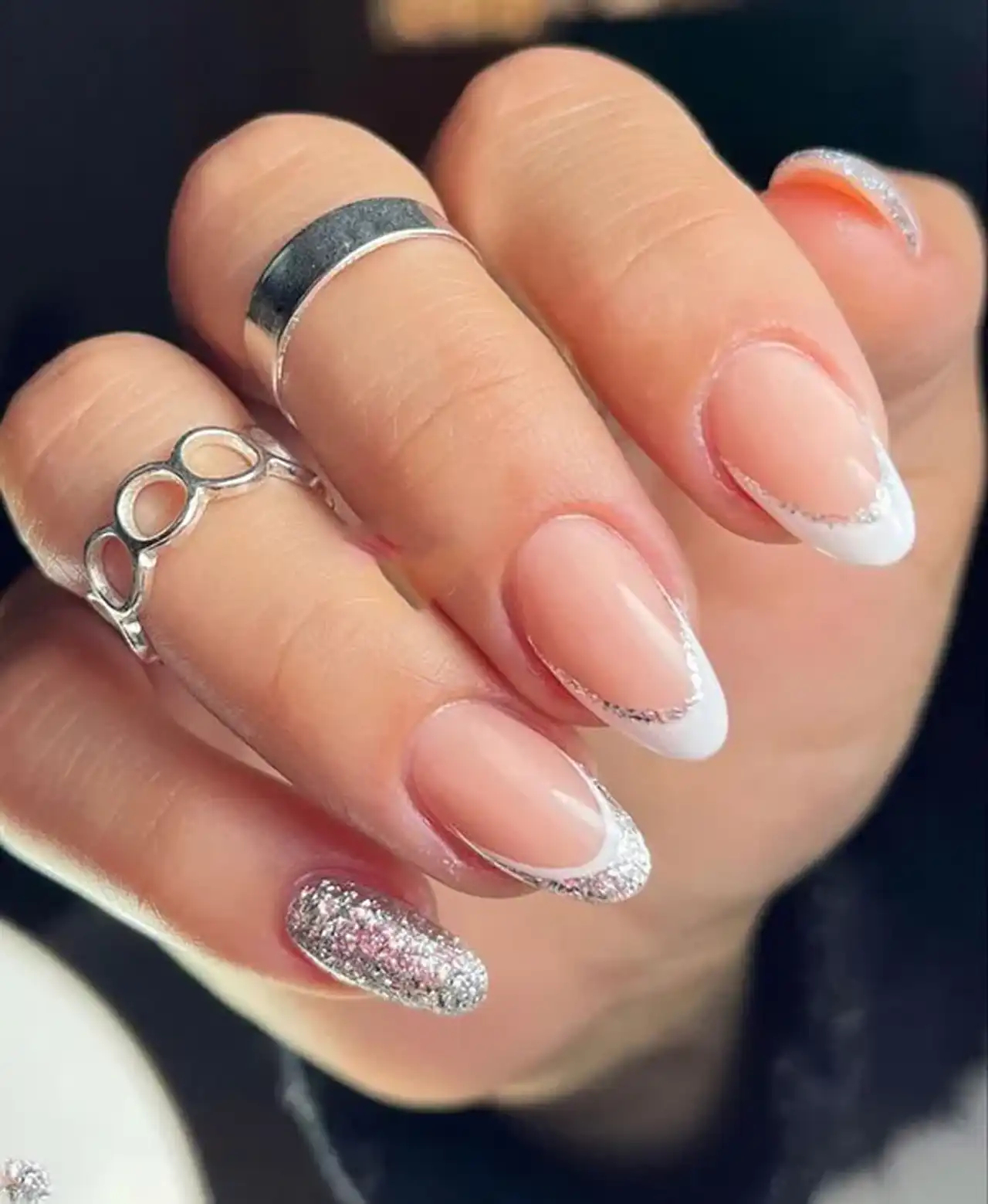 مدل ناخن فرنچ اکلیلی + مدل های زیبا و ترند ناخن فرنچ اکلیلی با ایده های بسیار شیک