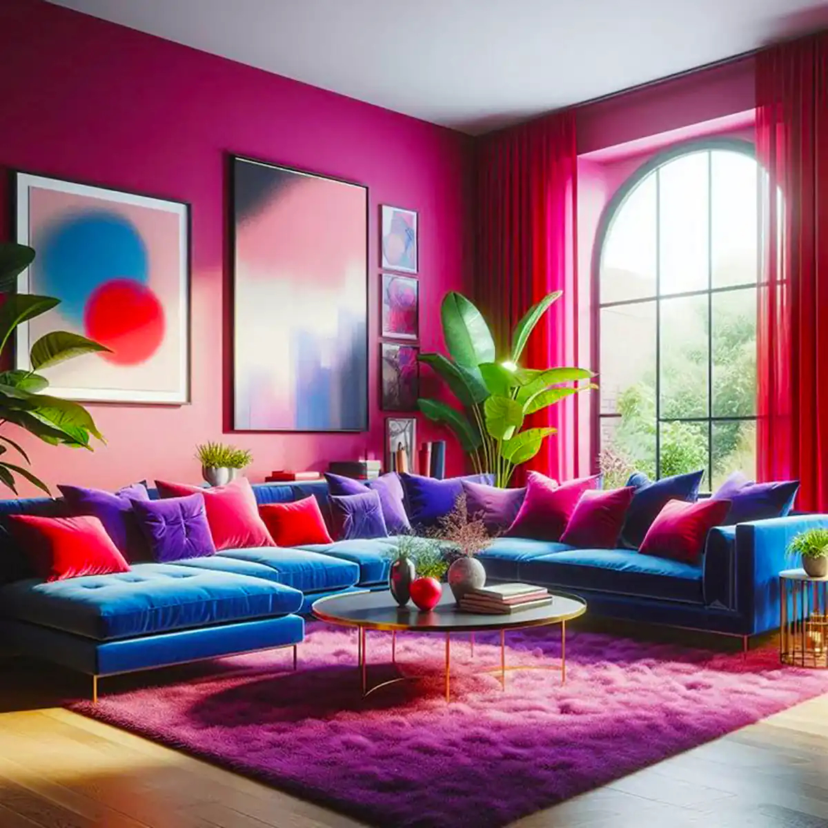 دیزاین مینیمال با تم سرخابی