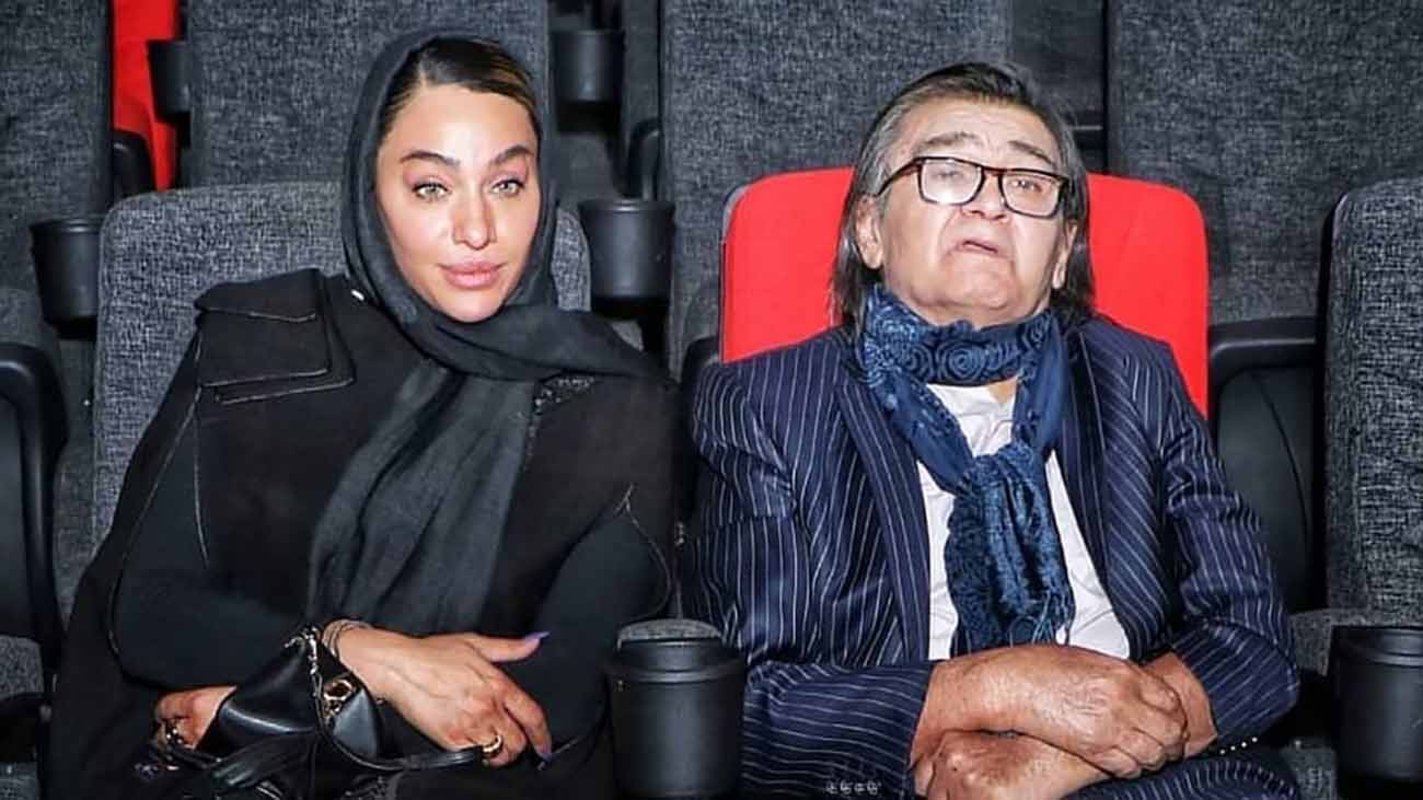 رضا رویگری و همسرش 