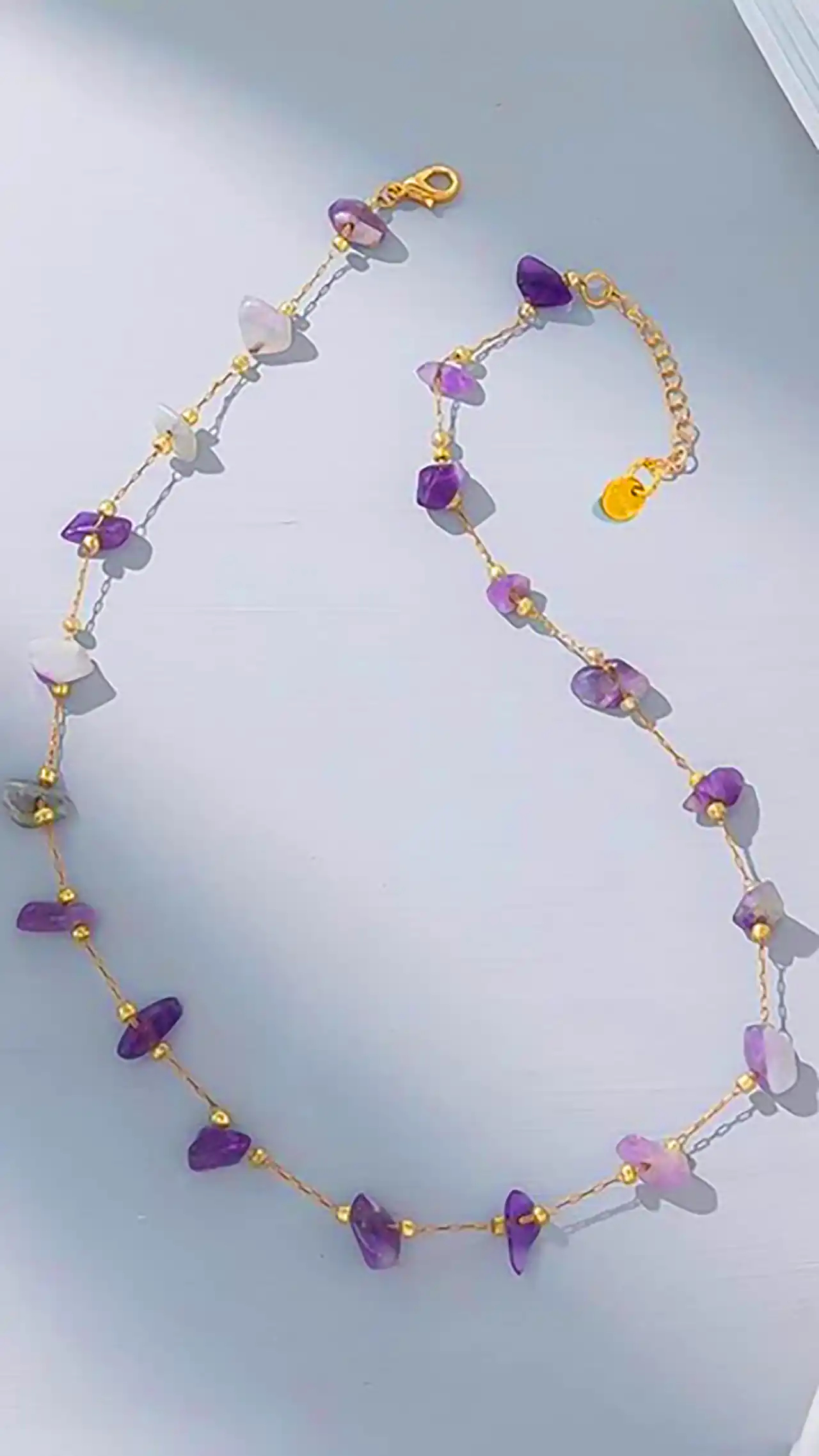 اکسسوری دخترانه با سنگ آمیتیست