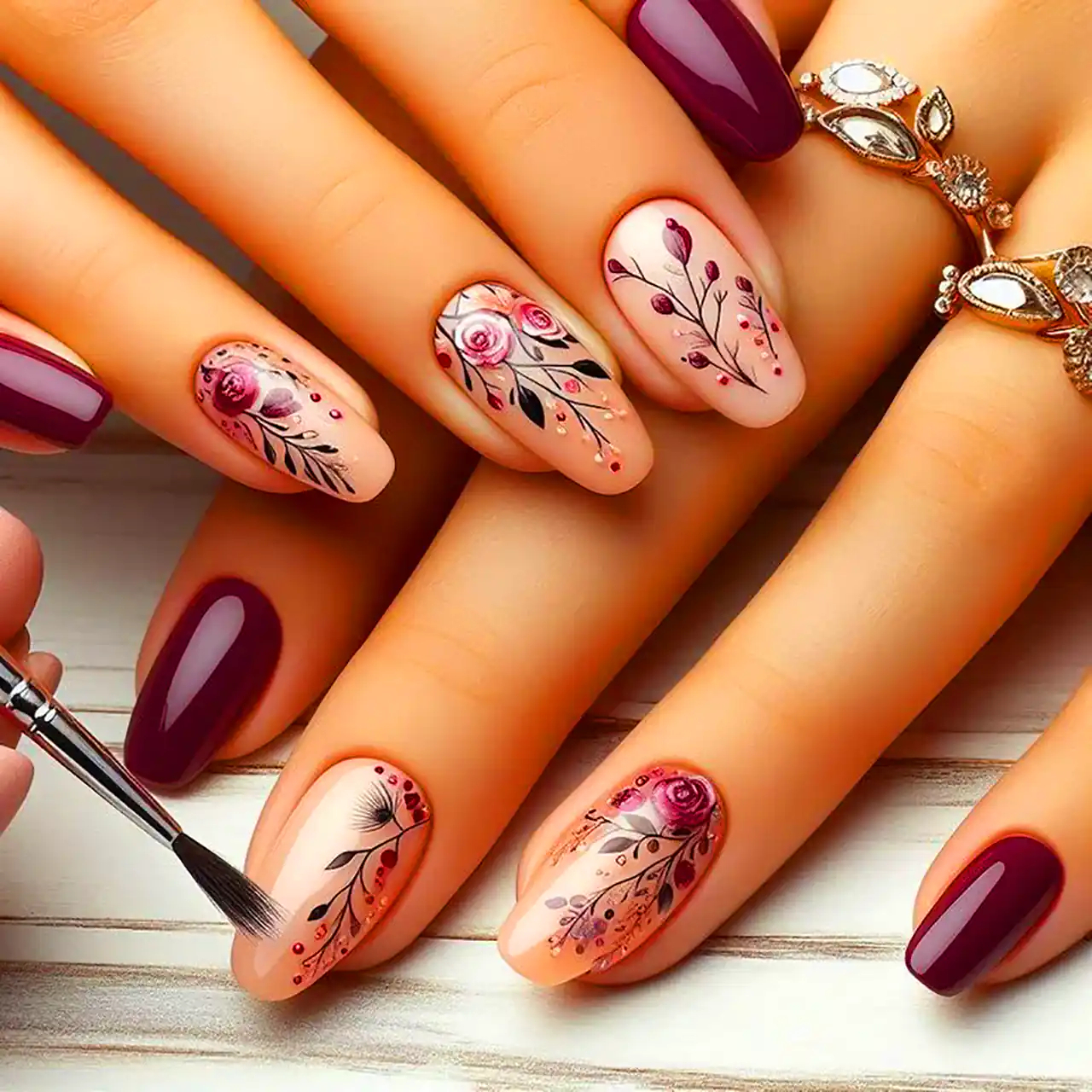 طرح ناخن گلگلی زیبا