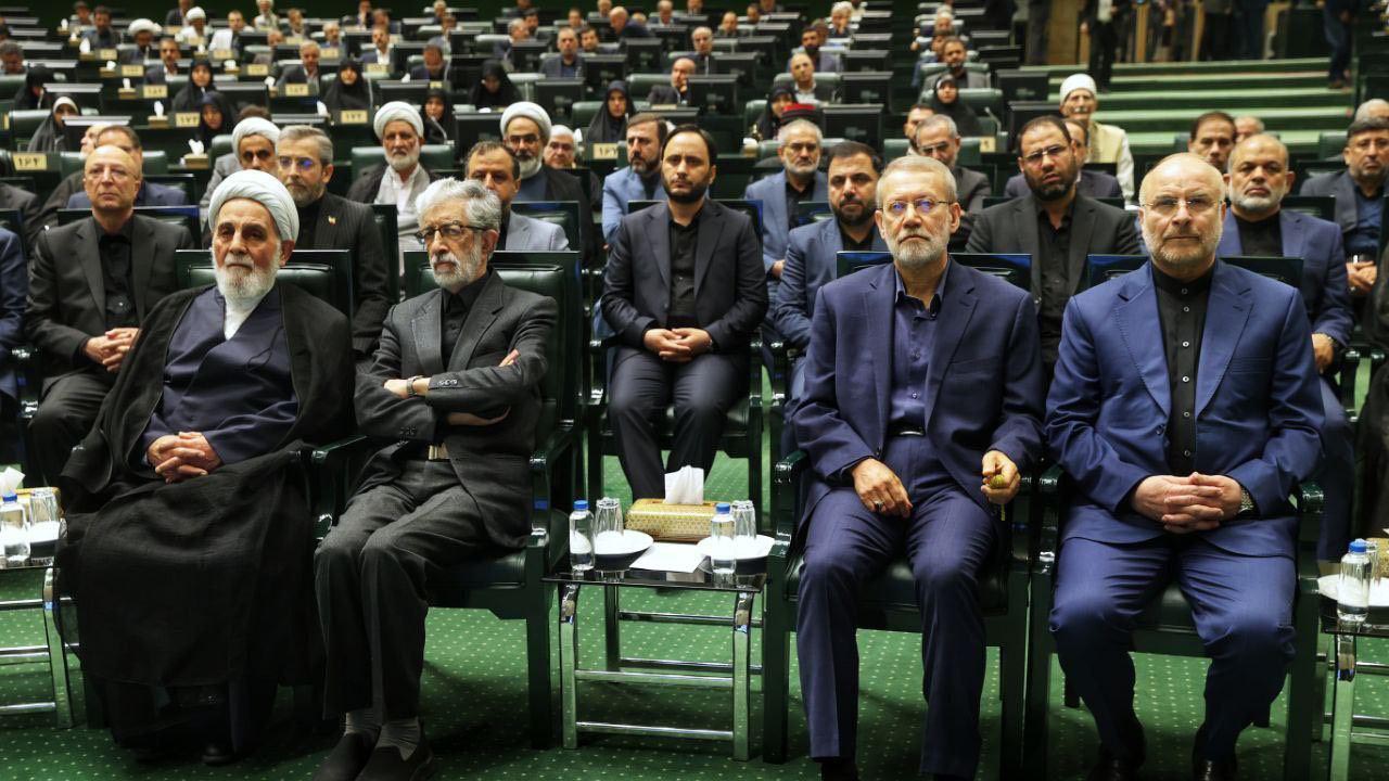 حضور روسای ادوار مجلس در مراسم افتتاحیه دوازدهمین دوره مجلس شورای اسلامی 