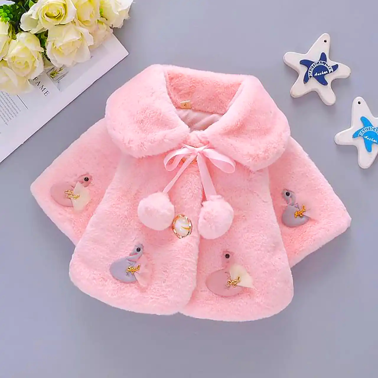 کاپشن تدی بچه گانه زیبا
