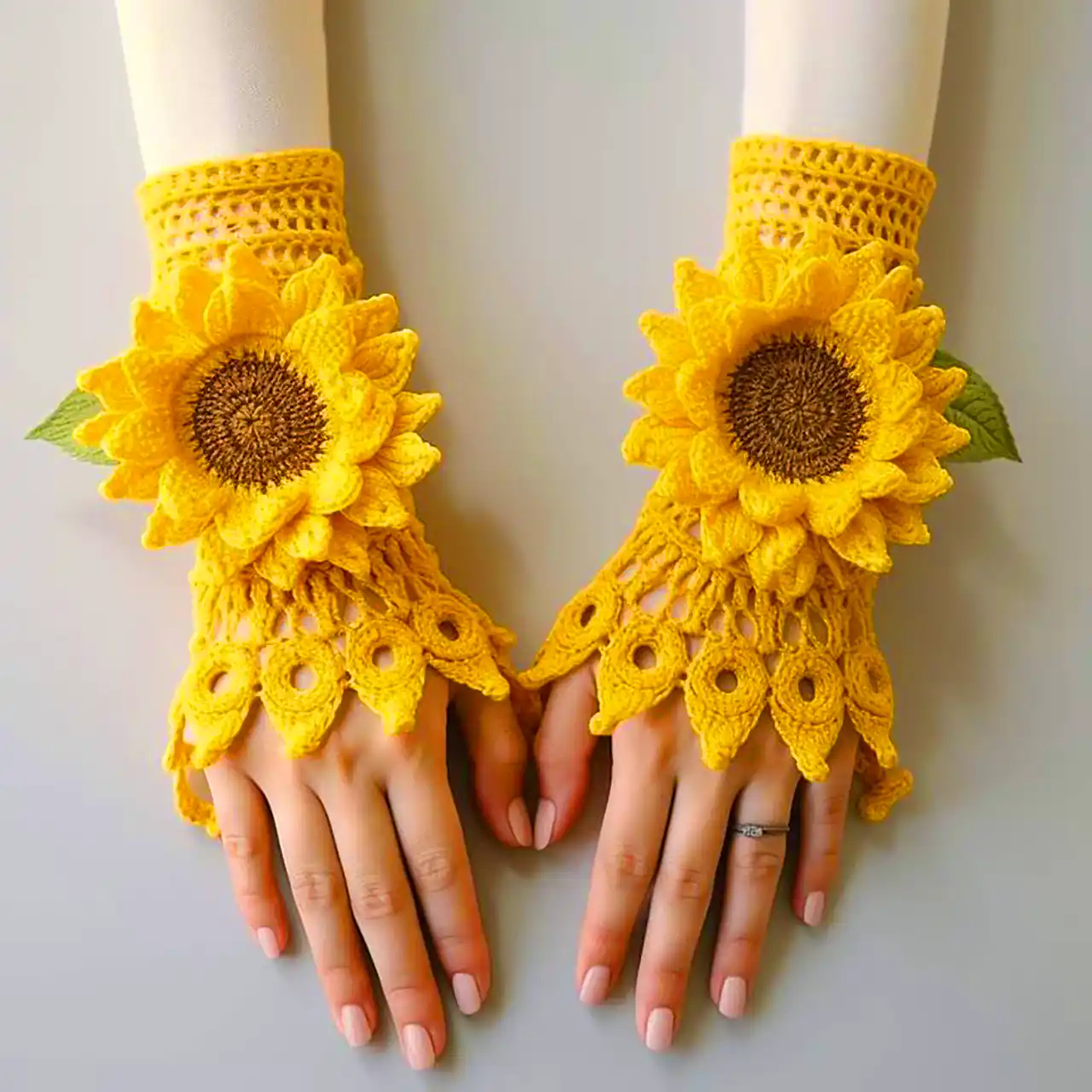 دستکش بافتنی بند انگشتی 