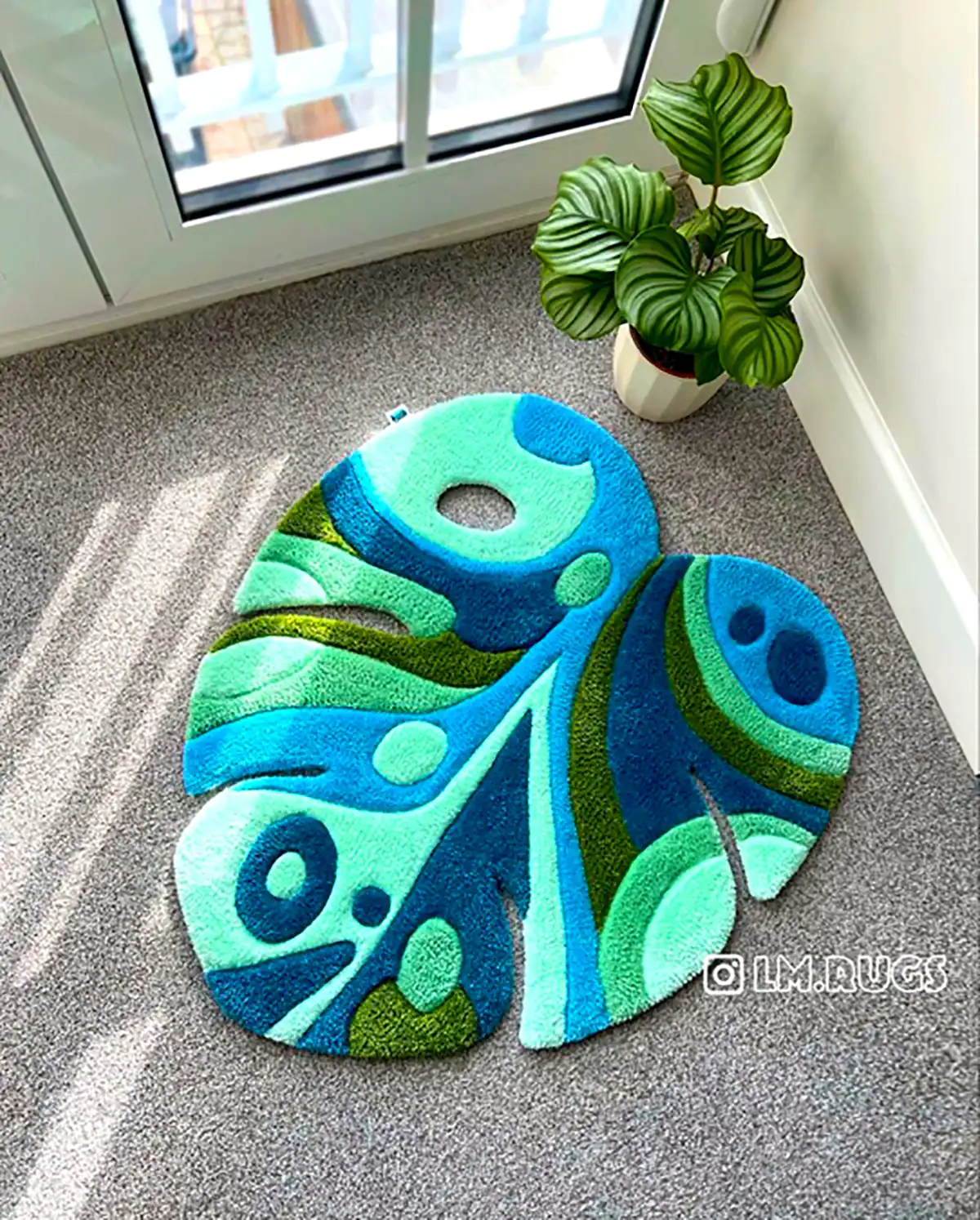 قالیچه مدرن رنگارنگ