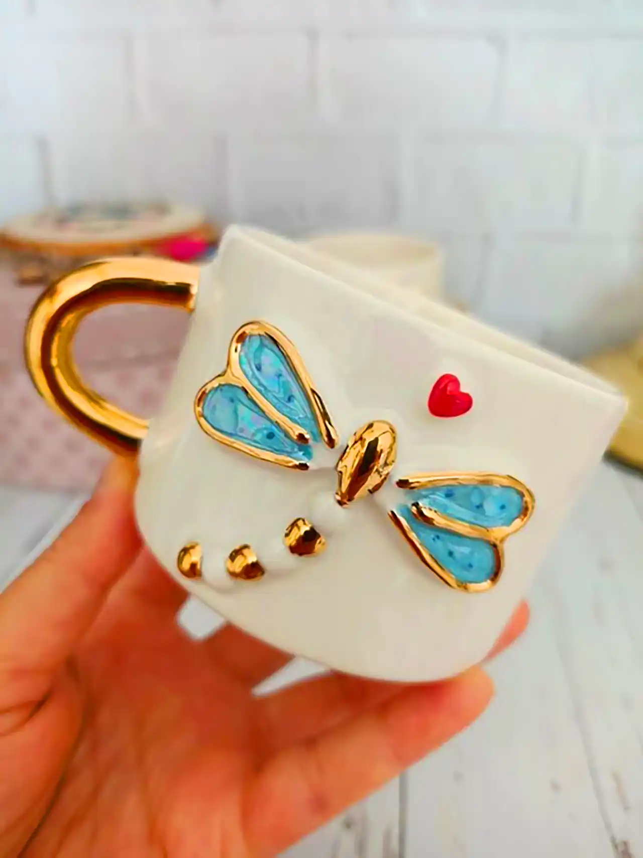 فنجون سفالی شیک 