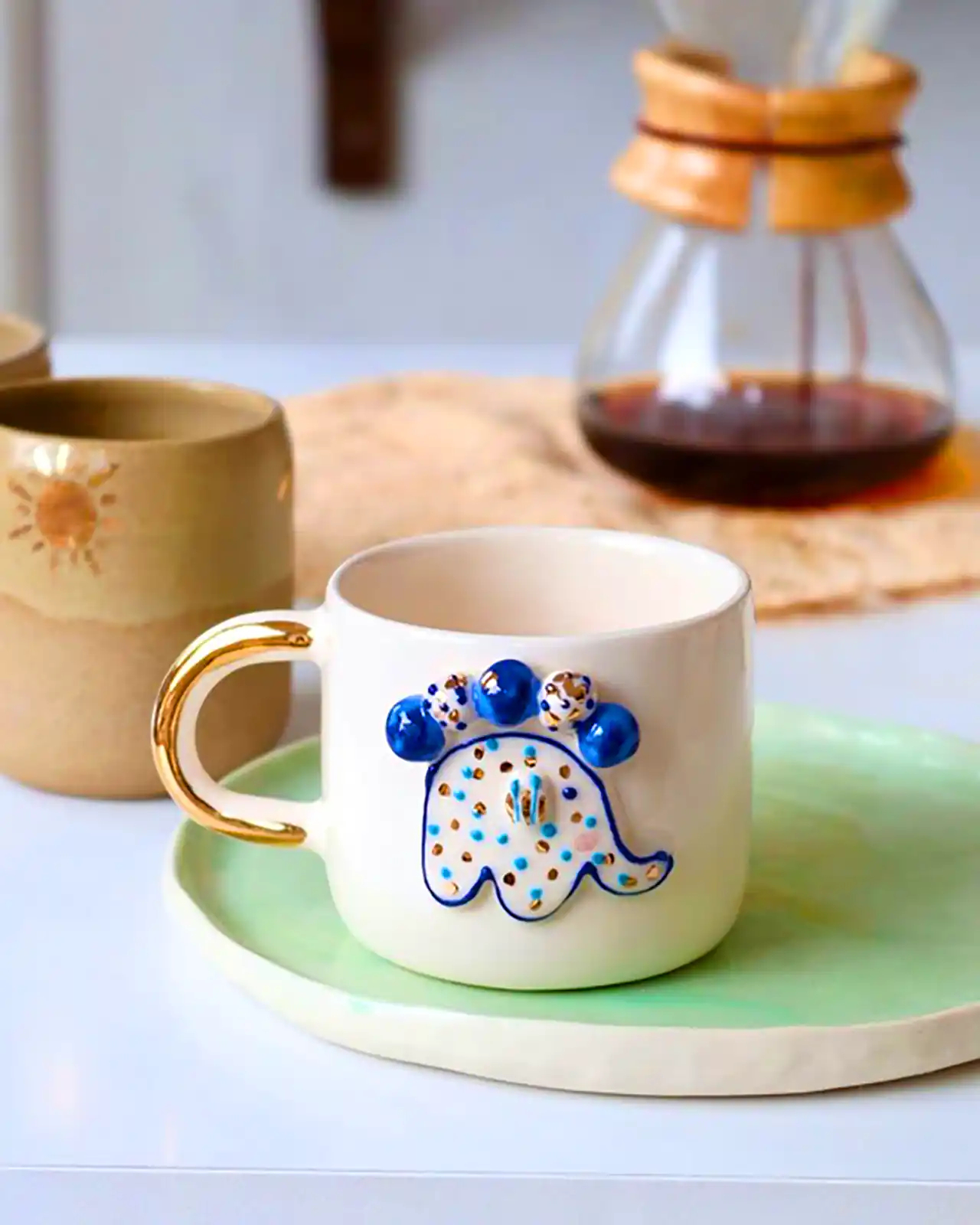 فنجون سفالی شیک 