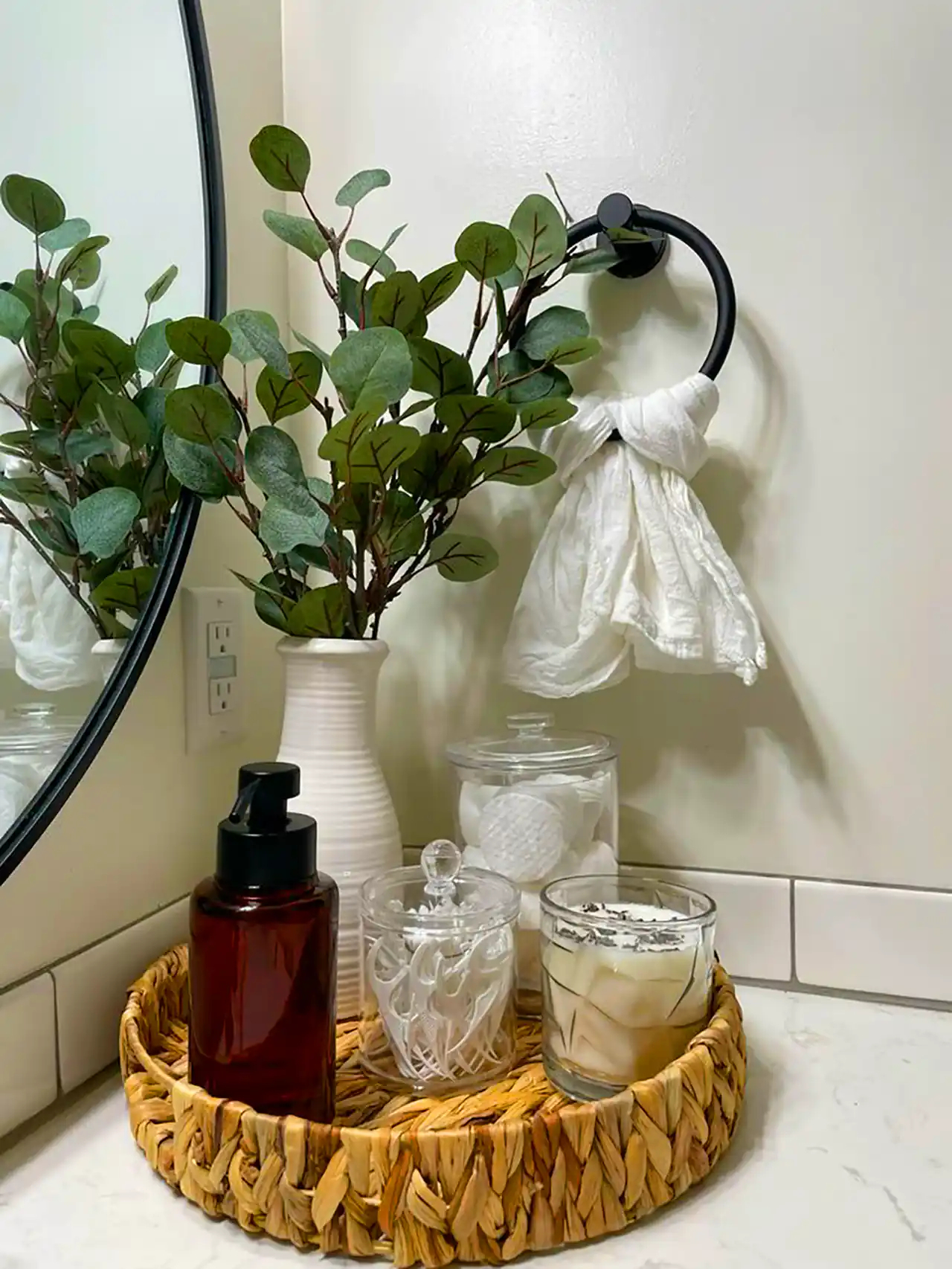 سینی حصیری تزئینی بهداشتی 