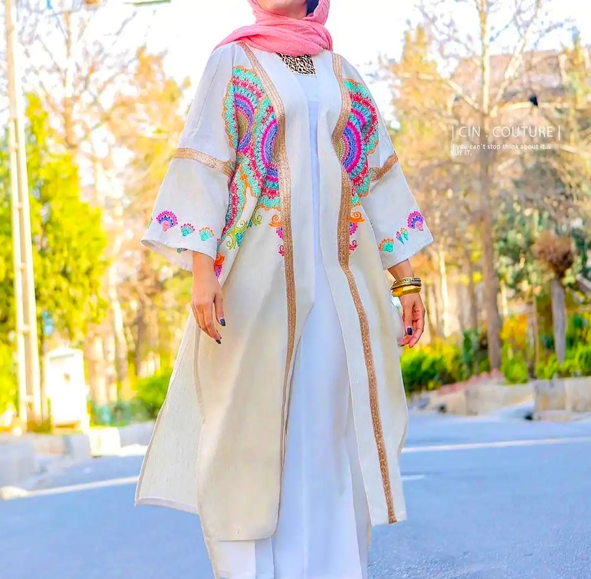 مانتو طرح دار مدرن 