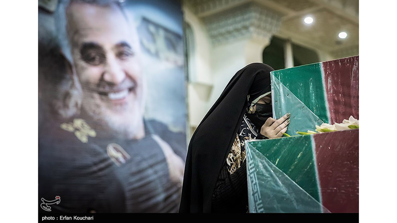 مراسم تشییع پیکر مطهر 150 شهید گمنام دفاع مقدس از مقابل دانشگاه تهران