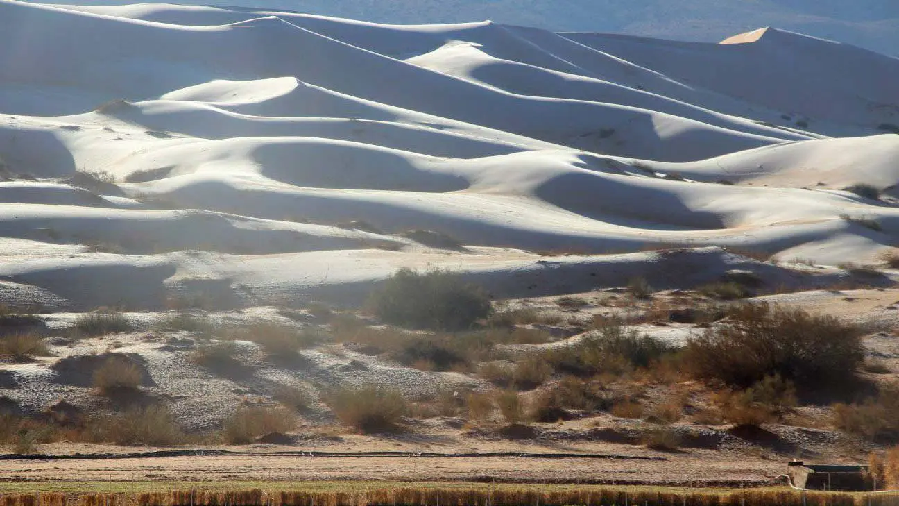 برف آفریقا صحرا