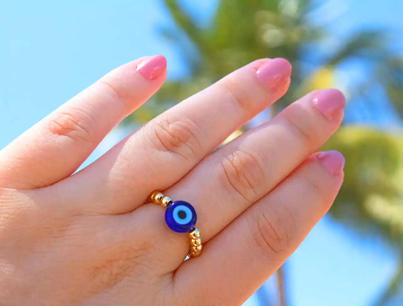انگشتر چشم نظر شیک