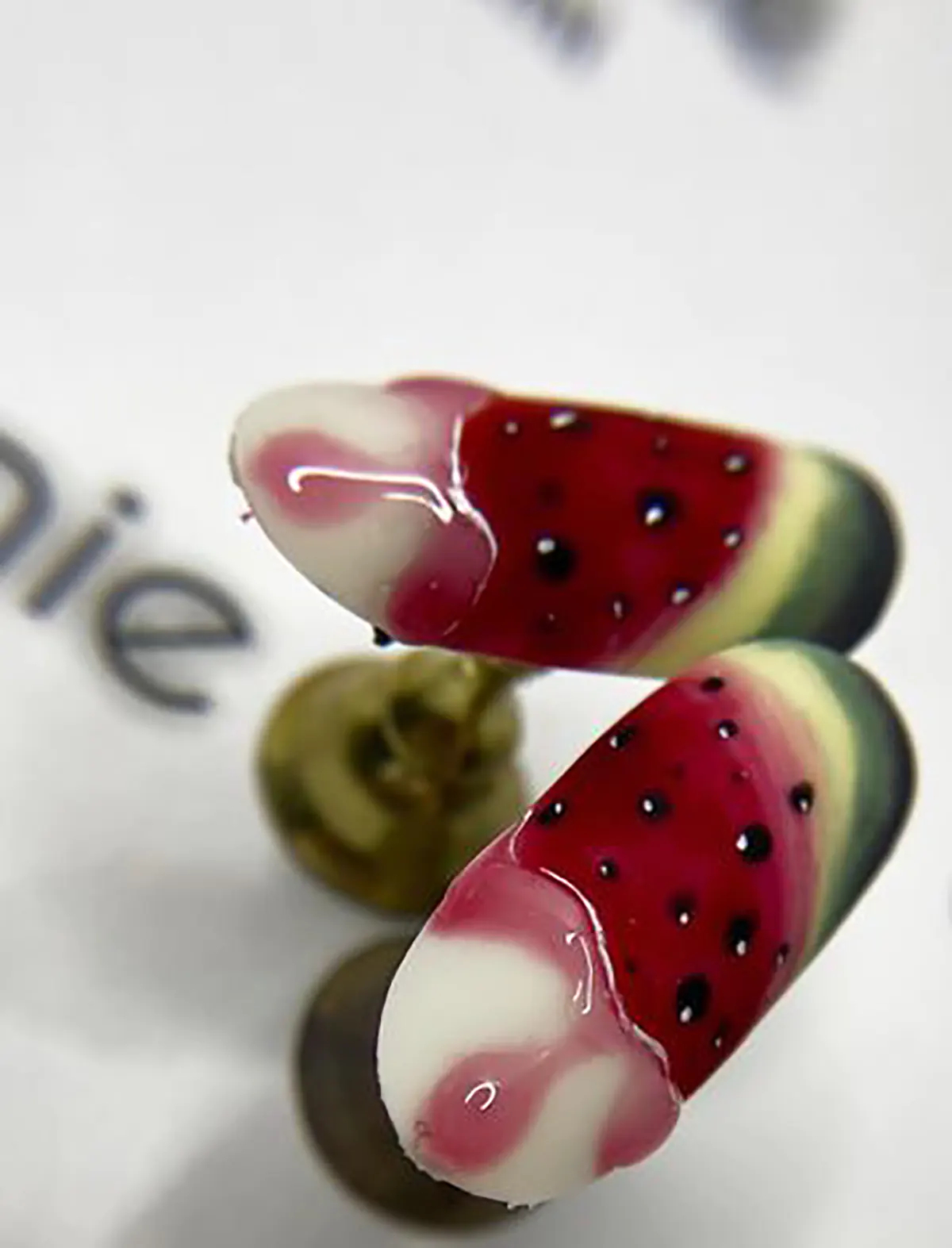 طرح ناخن یلدایی ساده