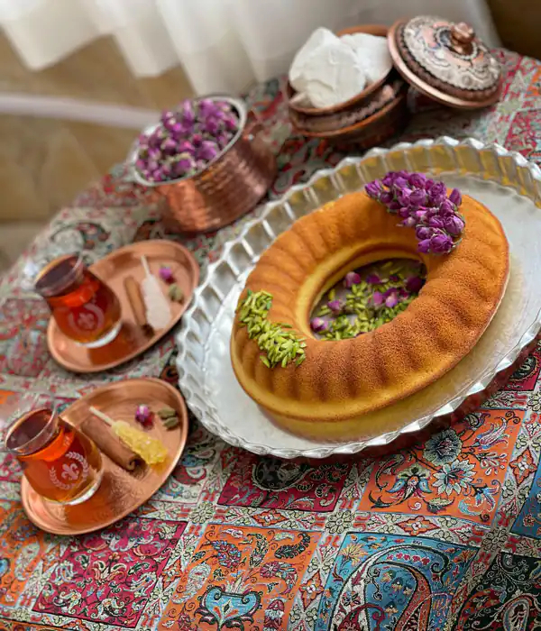 تزیین روی کیک ساده