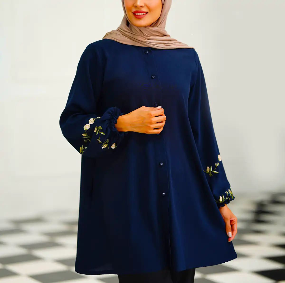 مانتو محجبه تابستانی نخی