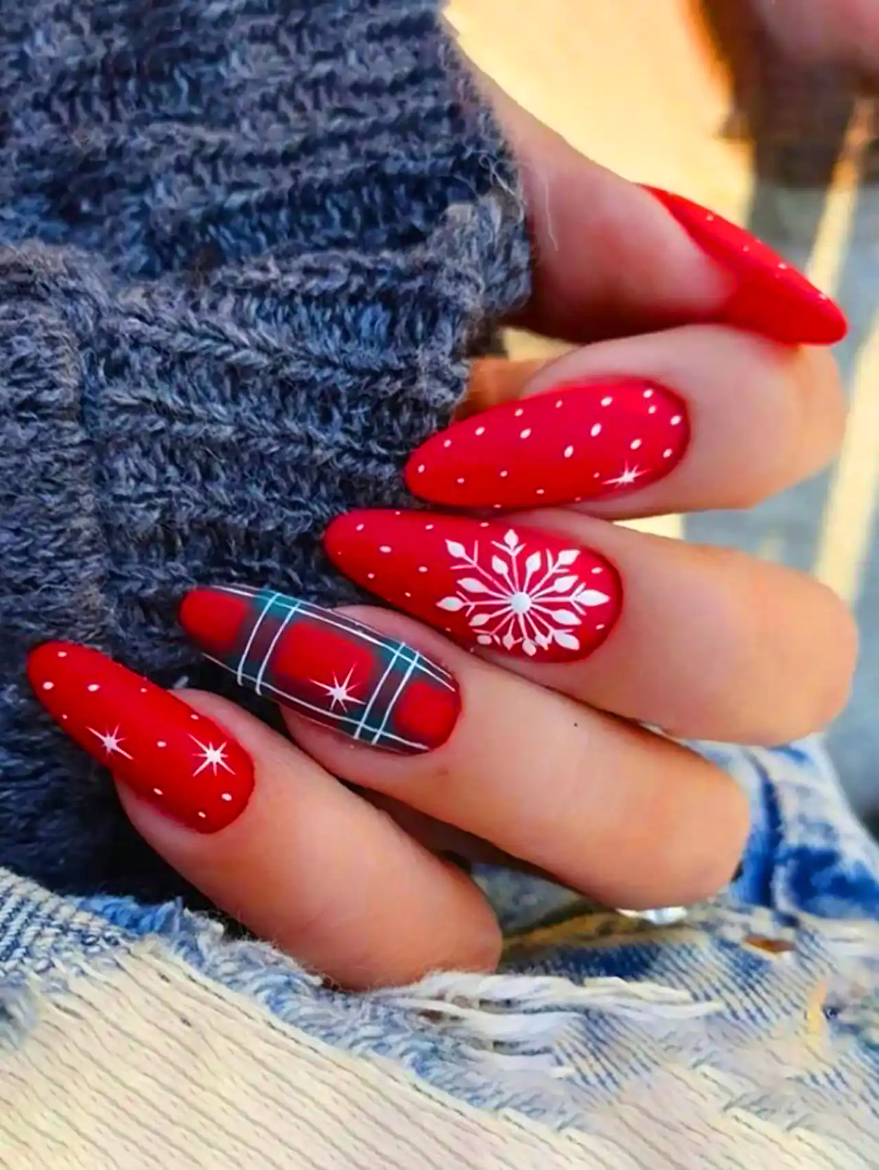 مدل ناخن با طرح زمستونی