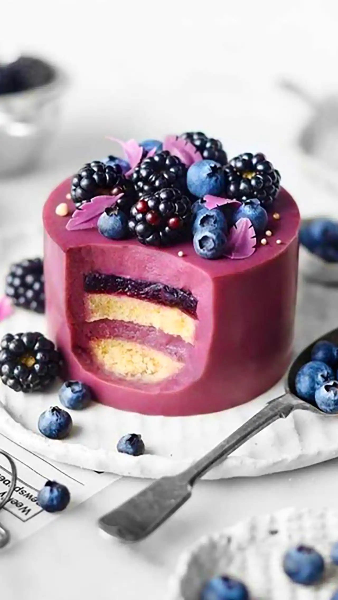 دسر با دیزاین بلوبری