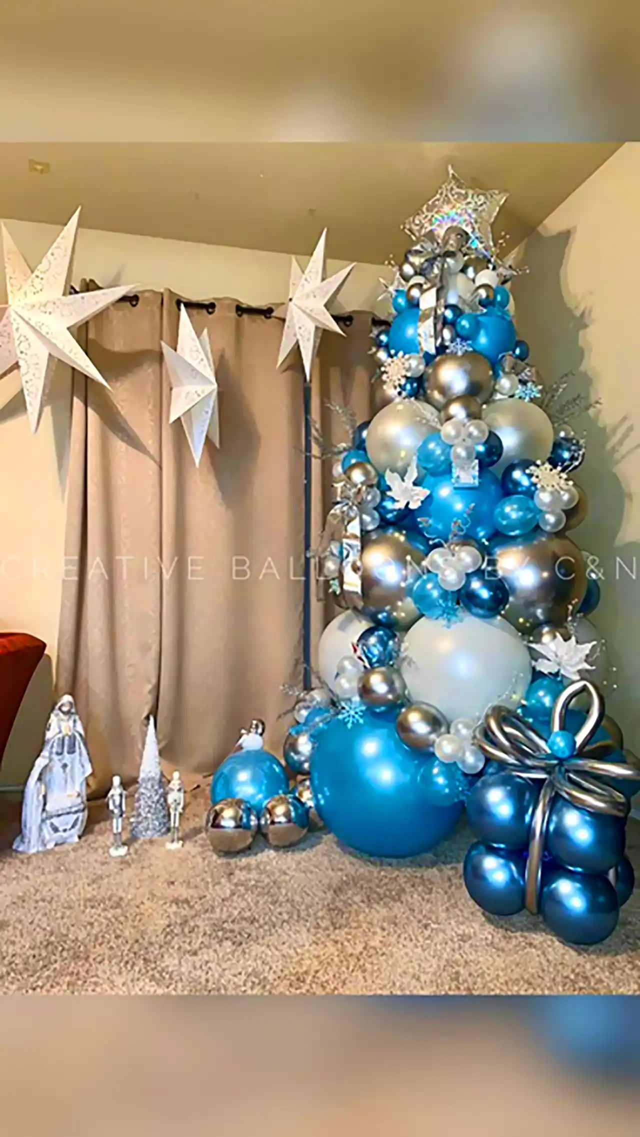 دکور جشن با تم آبی