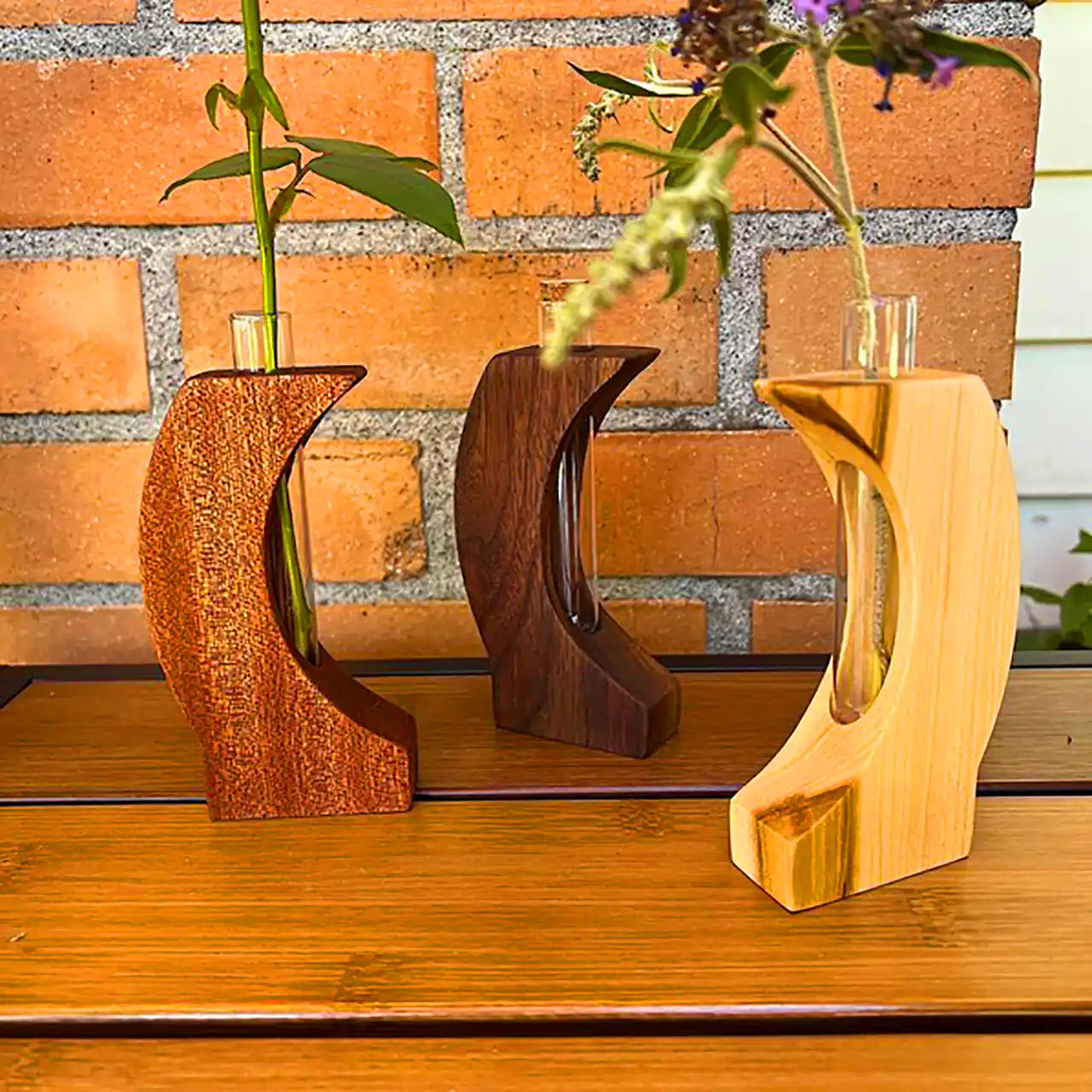 گلدان چوبی دکوری