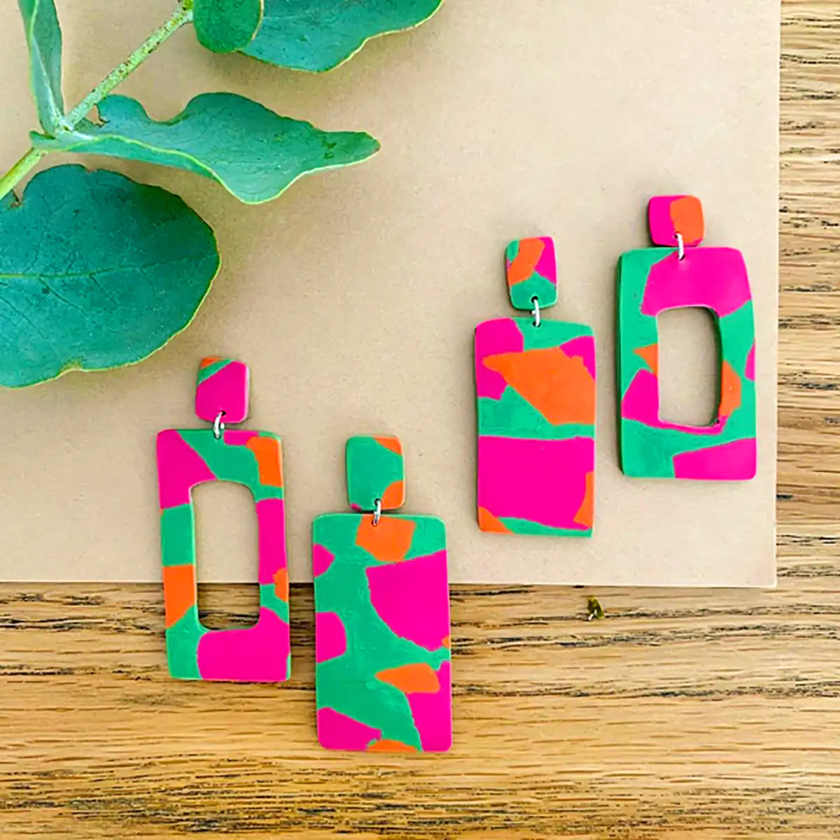 گوشواره رنگی رنگی فانتزی