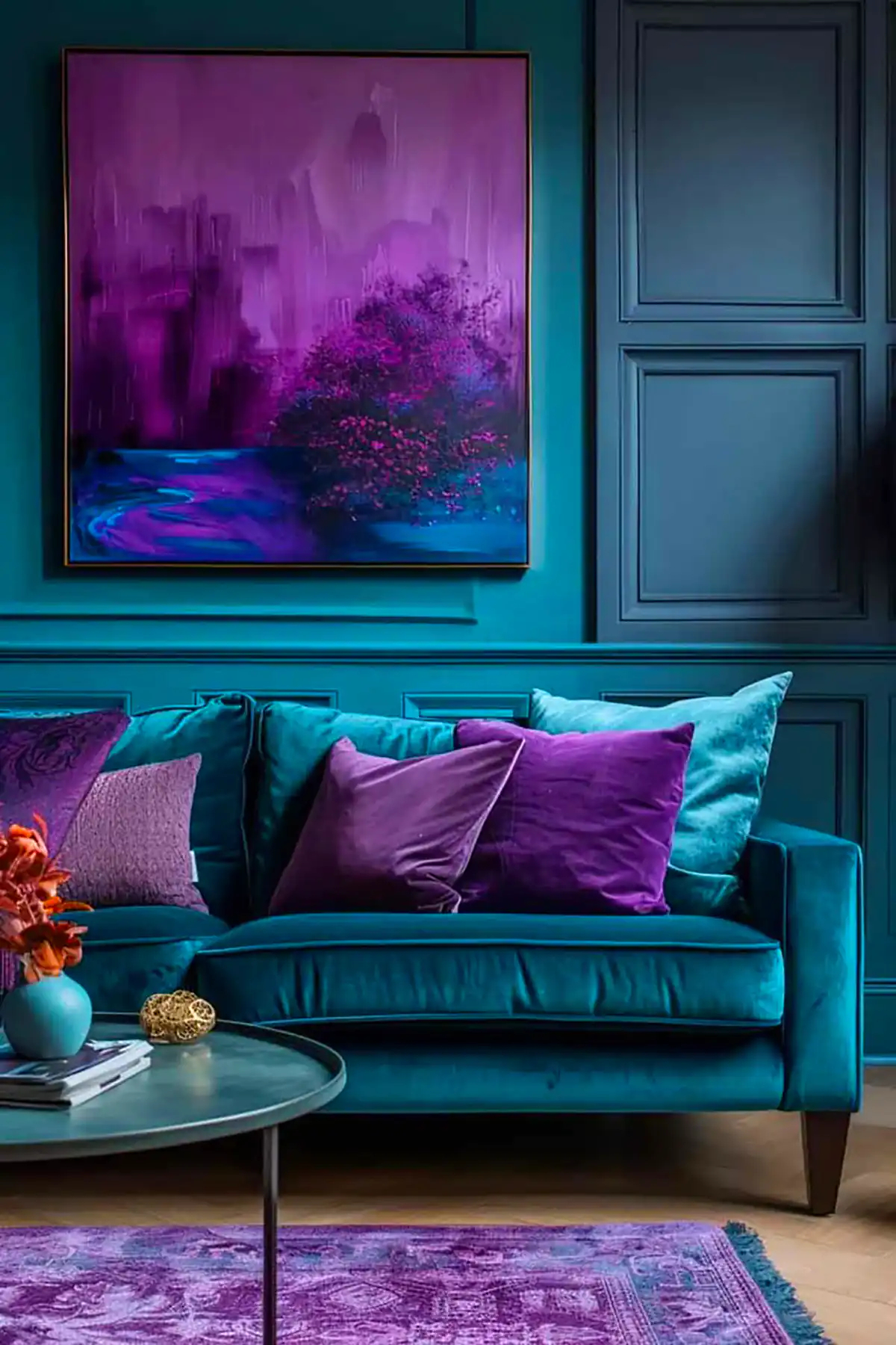 دیزاین مینیمال با تم سرخابی