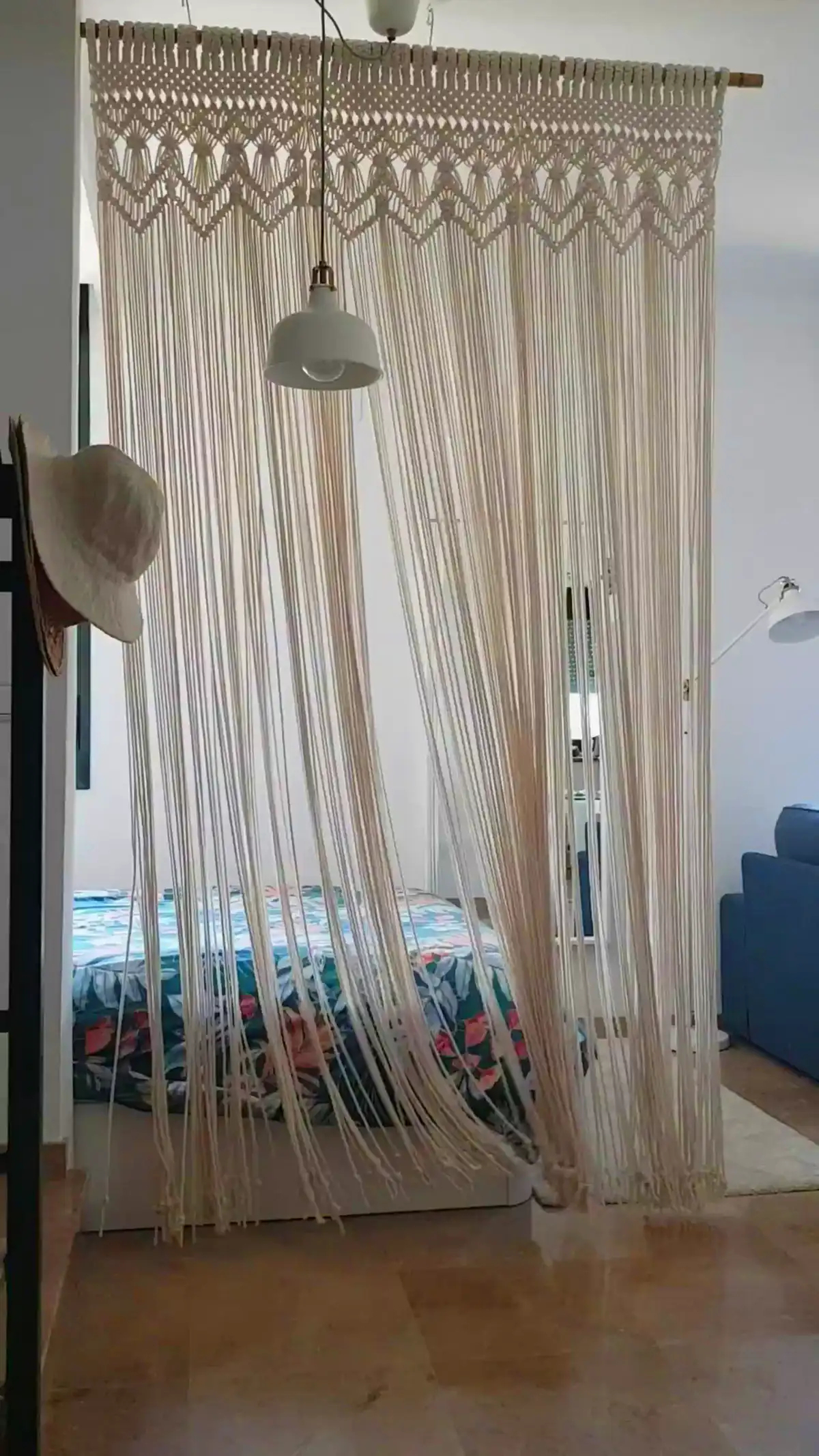 مدل پرده مکرومه برای پذیرایی