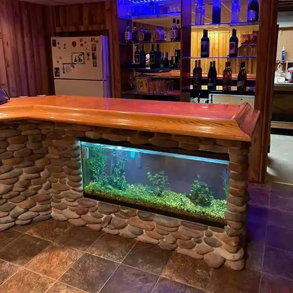 مدل آکواریوم در اپن آشپزخانه + زیباترین و مدرن ترین مدل آکواریوم در اپن آشپزخانه ترند امسال